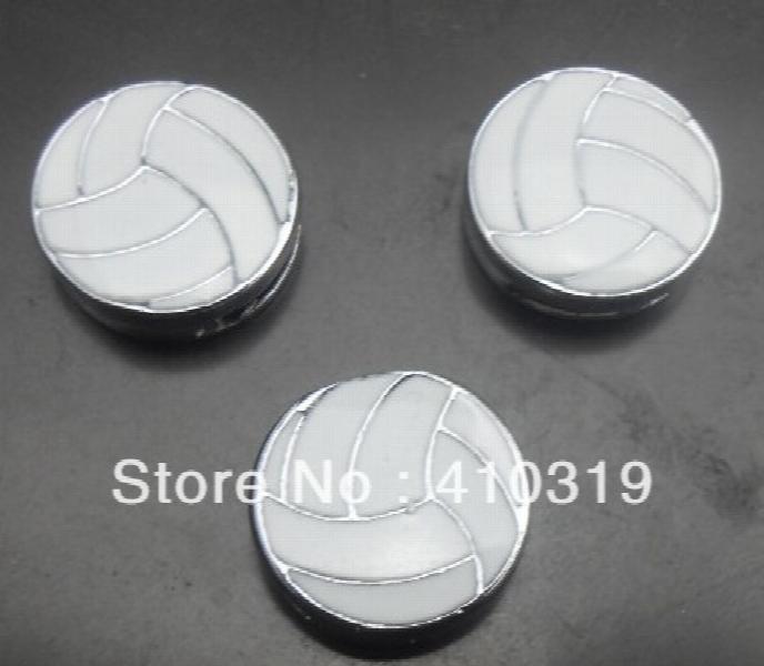 8mm Volleyball Slide Charm DIY Accessories 100pcs/lot