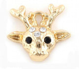 20PCS 20x19mm Deer Antlers Pendant Charms DIY Accessory for Floating Locket