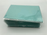50pcs Silver Polish Cloth Cleaning Jewelry Wiping Opp Bags 10*6.5cm