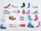 100Pcs/Lots DIY Alloy Mixed Enamel Charms Jewelry Accessories