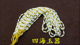 High-Quality Jade Bead Necklace Cylinder Rope Necklace