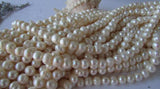 Natural 9-10mm Freshwater Pearl Beads Full Strand DIY Fine Jewelry