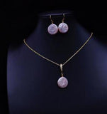 Baroque South Sea Pearl Necklace Pendant Earring Set
