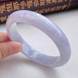 Zheru Jewelry Natural Light Purple Burmese Jadeite 54-64mm Bracelet