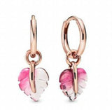 925 Silver Beaded Circle Stud Earrings for Women