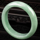 Zheru Jewelry Green Burmese Jadeite 54-64mm Bracelet