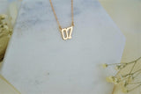 Gold Number Necklace - Personalized Gift for Women