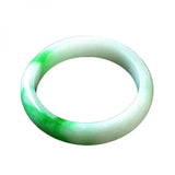 Zheru Jadeite Light Green Two-Tone Bracelet 54-64mm