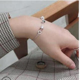 SHANICE INS S925 Silver Bracelet Lucky Beads CZ Jewelry Rose Women's Bracelet