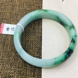 Zheru Jewelry Natural Jadeite Bracelet Green 54-62mm Female Gift Certificate