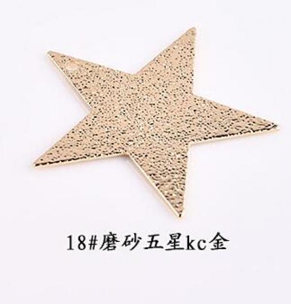 30pcs Brass Plating Stars Shape Charms DIY Jewelry Earring/Bracelet Pendants