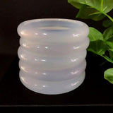 Zheru Jewelry Natural Agate Chalcedony 54-64mm Bracelet Princess Jewelry