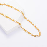 1 Meter Golden Stainless Steel DIY Chain Link for Necklace