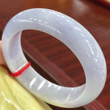 Burmese Jadeite 54-64mm Light Purple Bracelet Princess Jewelry Gift