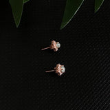 S925 Silver Glass & Chalcedony Earrings, Water Moistening & Ice Penetrating