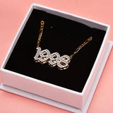 Personalized Birth Years Lucky Number Necklace