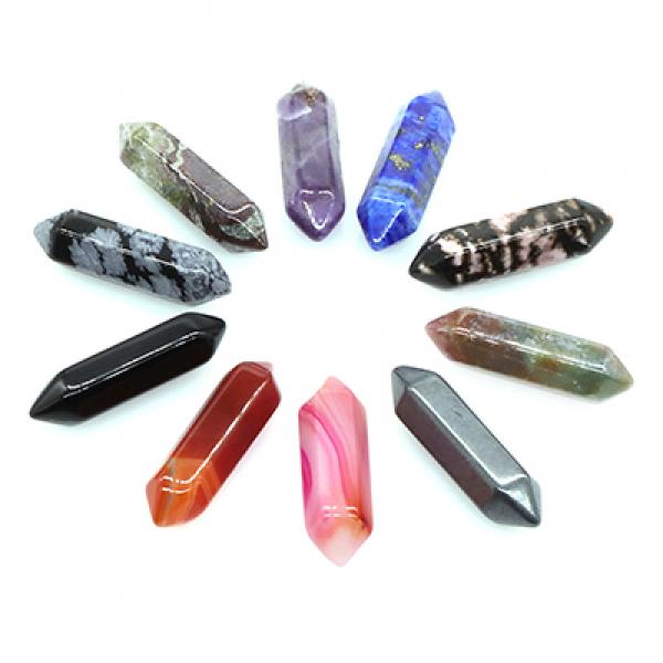 25pcs Chakra Wands Natural Healing Crystals Stone Magic Wand Home Decor
