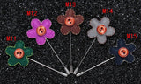 BoYuTe (5 Pieces/Lot) Flower Lapel Pin Brooch Hand Brooches Vintage Men