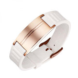 OKTRENDY Magnetic Bracelet Men Silicone Bangle Gents Wristband