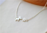 925 Silver Deer Snow Necklaces & Pendants Women Lady Gift