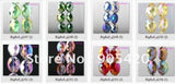 OMH 20pcs 20mm Oval Glass Crystal Spacer Beads Sj155