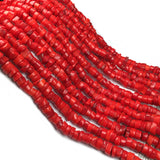 Natural Red Coral Gravel Beads for DIY Jewelry Making