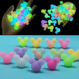 50Pcs Luminous Cartoon Silicone Beads Mouse Baby Teething