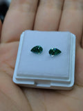 Dark Green VVS1 Pear Cut Moissanite Loose Gemstone