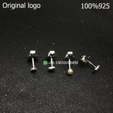925 Silver Spain Bear Earrings, Cute Animal Design Jewelry