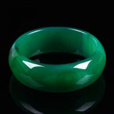 Zheru Agate Chalcedony Green 54-64mm Bracelet Princess Jewelry