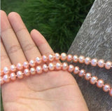Natural Freshwater Pearl Necklace DIY Women Hot Jewelry