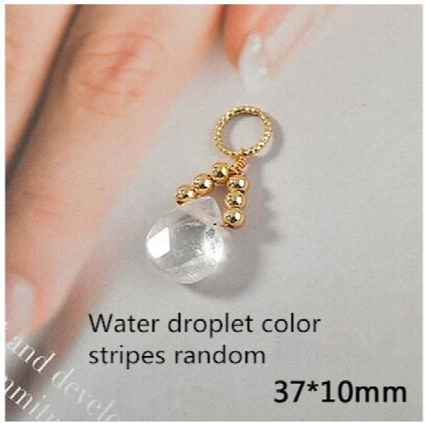 Water Drop Store Decoration Geometry Locket Charms DIY Earring Accessory