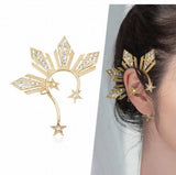 Exaggerated Rhinestone Ear-Hook Earrings for Women, Retro Hanfu Style