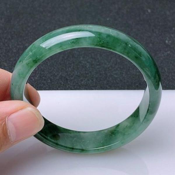 Natural Burma Jade 54mm-62mm Princess Bracelet for Women