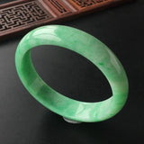 Zheru natural Burmese emerald green bracelet 54-64mm