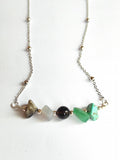 Sagittarius Zodiac Necklace with Natural Stones - Gift for Girlfriend