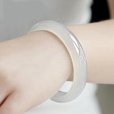Zheru Agate Chalcedony 54-64mm Bracelet Princess Jewelry Gift