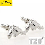 TZG11060 Handgun Pistol Cufflink Cuff Link Pair