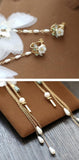 Fairy Butterfly Tassel Earrings Rhinestone Bridal Wedding Dress
