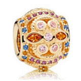XIAOYI 100% S925 Yellow Monkey Charm with Zircon for Love Snow
