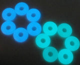 30mm Glow in the Dark Quartz Crystal Moonstone Pendant
