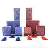 Chinese Dragon Pattern Red Tassel Jewelry Organizer Container