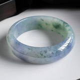 Natural Burmese Jade Light 54-64mm Bracelet Princess Jewelry Gift