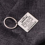 TO MY GORGEOUS WIFE Stainless Steel Couple Keychain Keyring Love Forever