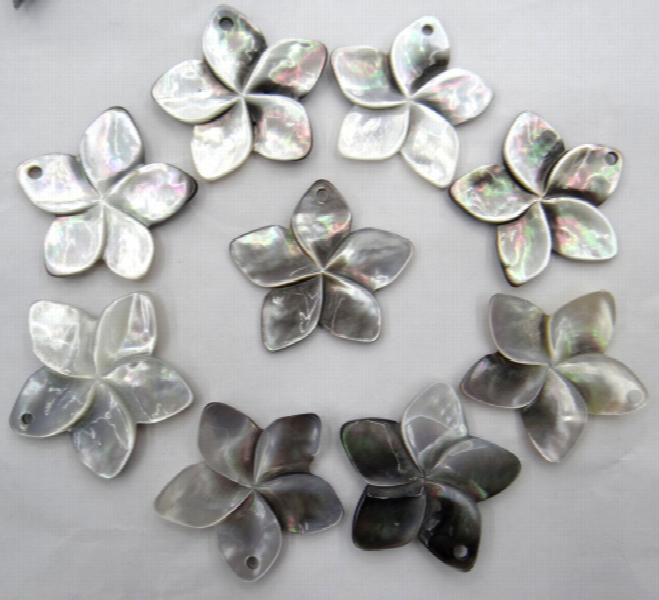Quartz Crystal Abalone Shell Butterfly Charms Pendant DIY Jewelry Making