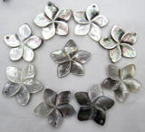 Quartz Crystal Abalone Shell Butterfly Charms Pendant DIY Jewelry Making