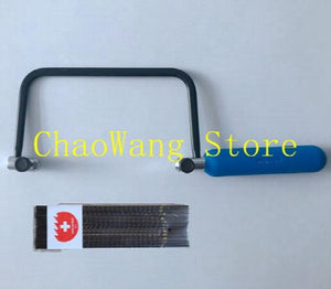 144PCS Jewelry Saw Blades 300 400 500 Gum Laddle Jewelry Saw Bow