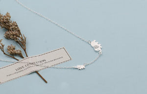 925 Silver Elephant Necklace Clavicle Chain S-N342