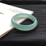 Natural Myanmar Jadeite 54-64mm Ice Light Bracelet Princess Jewelry
