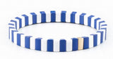 Rainbow Enamel Tile Beaded Bracelet for Women